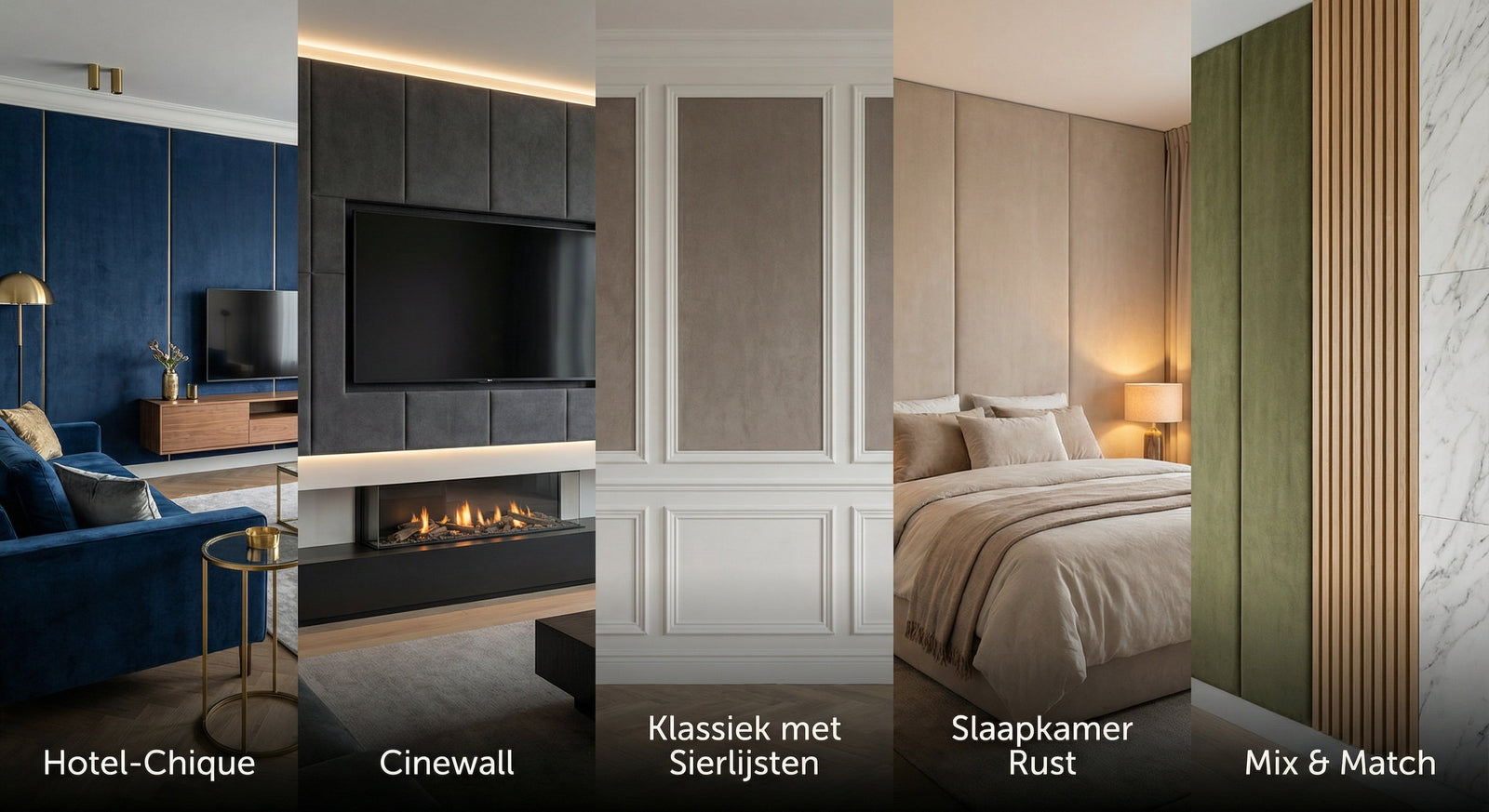 5 stijlvolle wanddecoratie tips met suède panelen