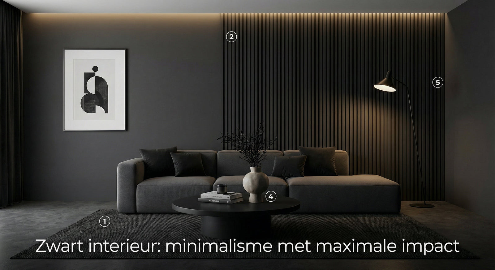 Zwart Interieur: 5 Tips voor Minimalisme met Maximale Impact
