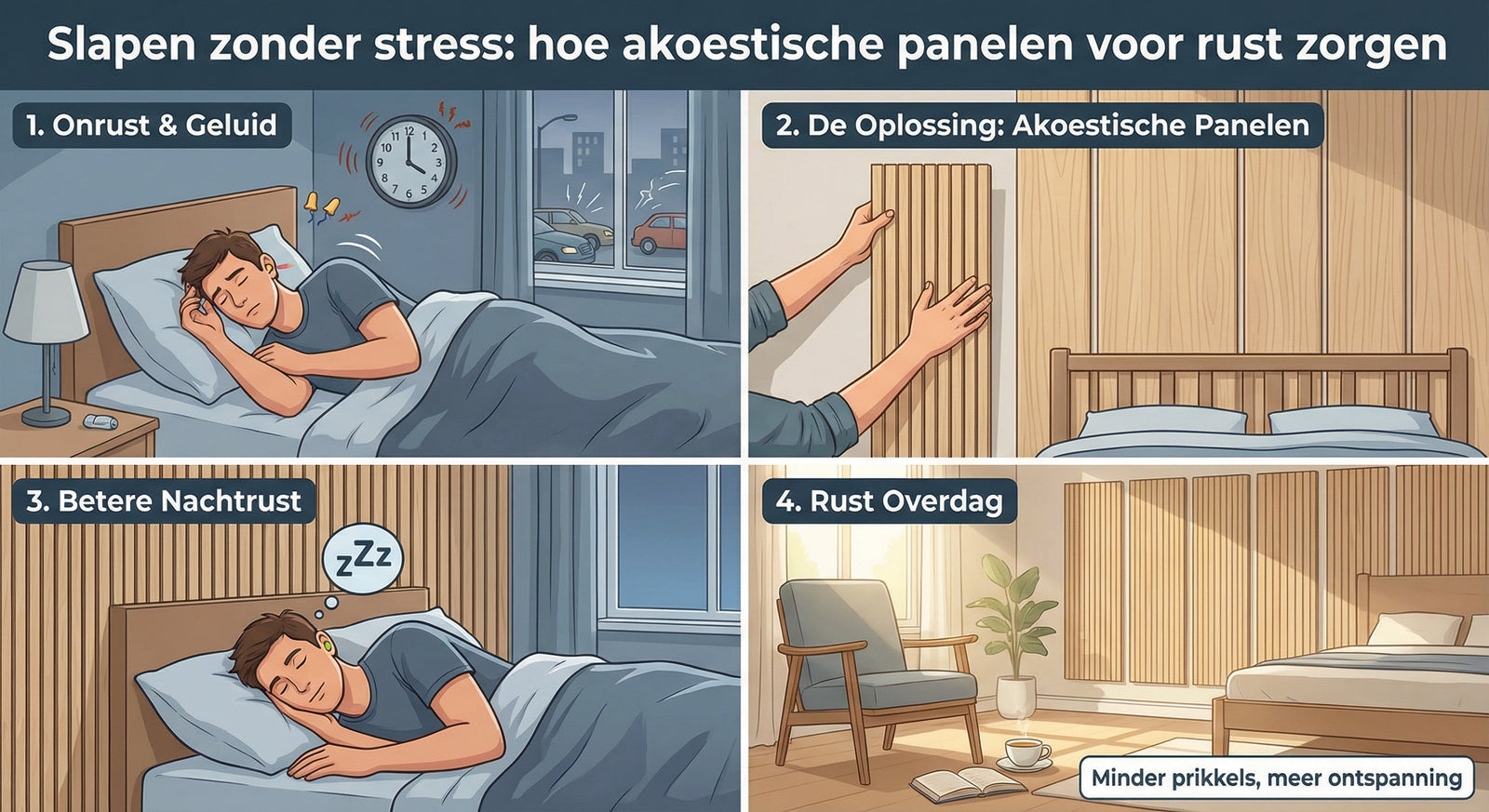Slapen zonder stress: hoe akoestische panelen voor rust zorgen