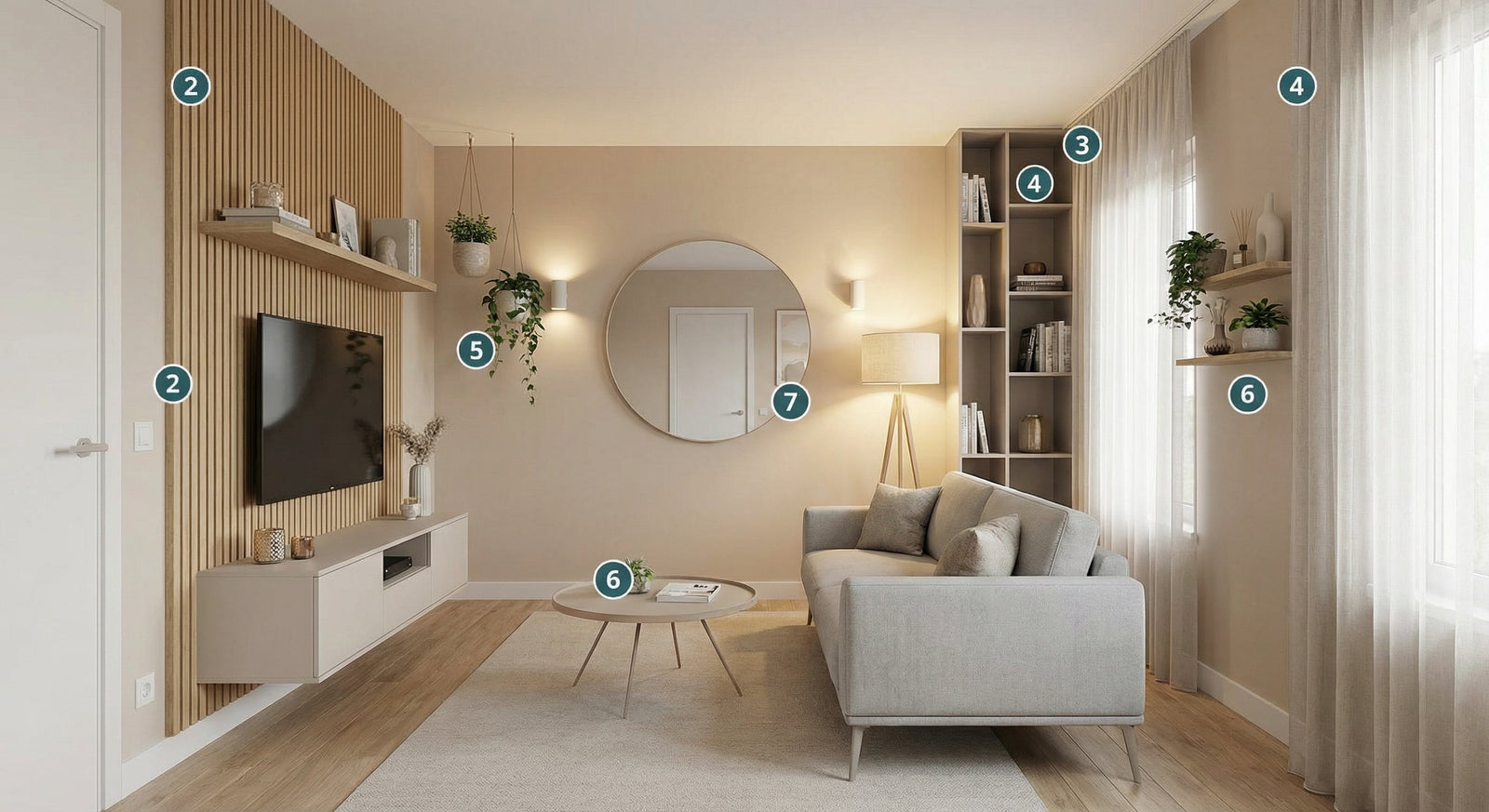 Kleine Woonkamer Inrichten? 7 Tips voor een Ruimtelijk & Sfeervol Gevoel