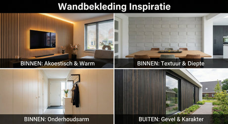 Wandbekleding inspiratie: ontdek de mooiste opties voor binnen en buiten