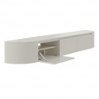 Aura Curved TV-Meubel Beige 240 cm