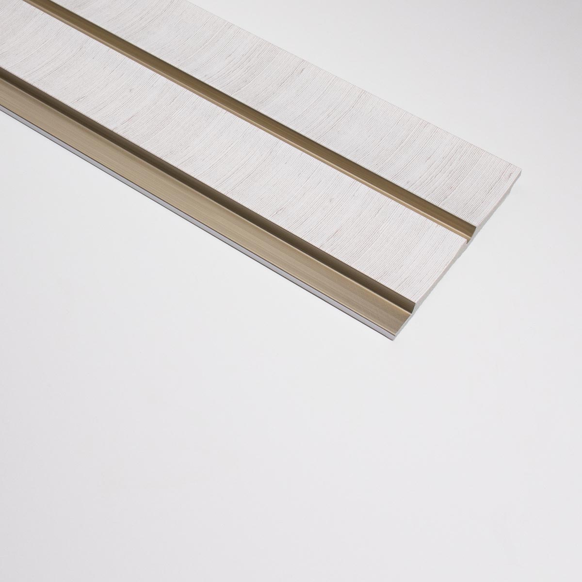 3D Kunststof Wandpanelen Wit Lumière Collection 270 x 12 cm | Set van 4