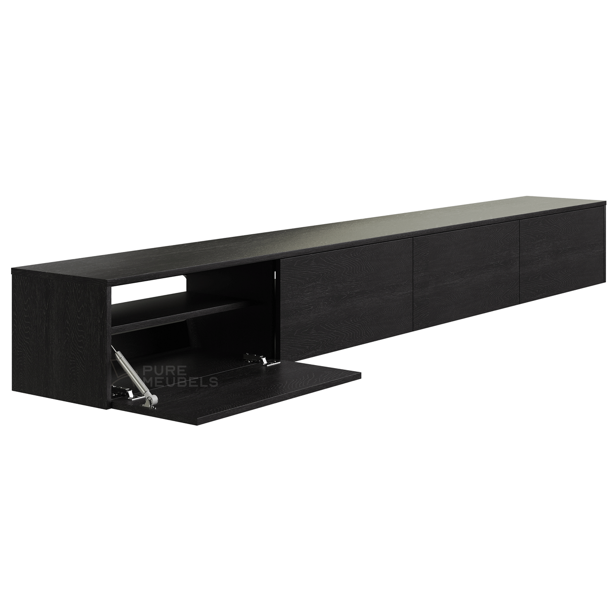 Madera TV-Meubel Zwart 280 cm