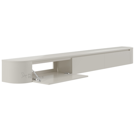 Dulce Curved TV-Meubel Beige 280 cm