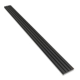 Composiet Gevelbekleding Zwart Lattenwand Wandpanelen 290 x 22 cm | Set van 4 stuks
