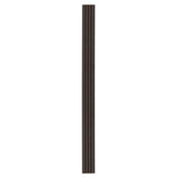 Composiet Gevelbekleding Dark Walnoot Lattenwand Wandpanelen 290 x 22 cm | Set van 4 stuks