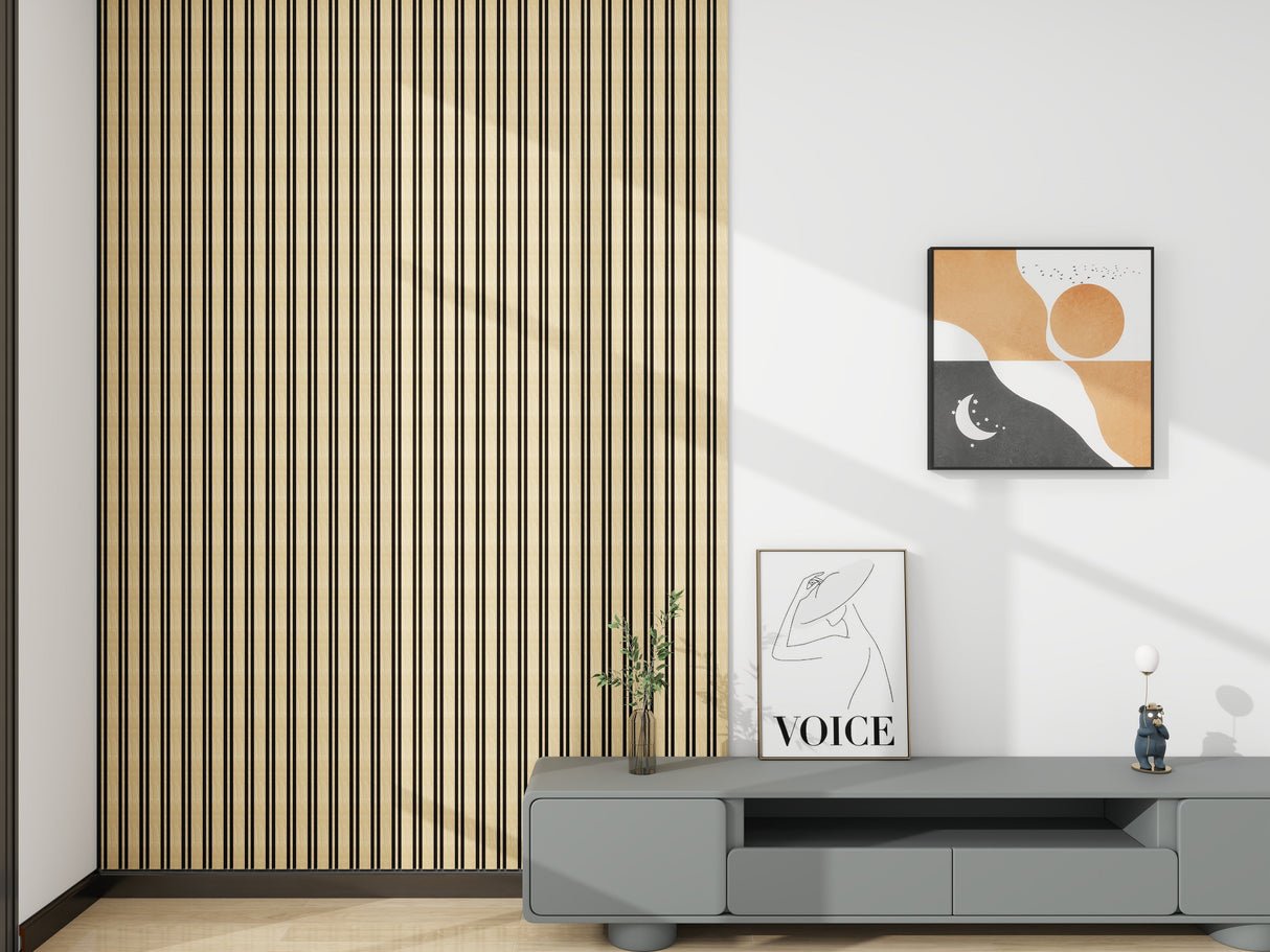 3D Kunststof Wandpanelen Naturel Timeless Collection 270 x 12 cm | Set van 4