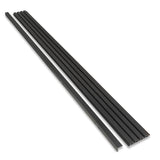 Afwerkstrip Buitenpaneel Zwart 290 cm Gevel Tuin 3D Houtnerf
