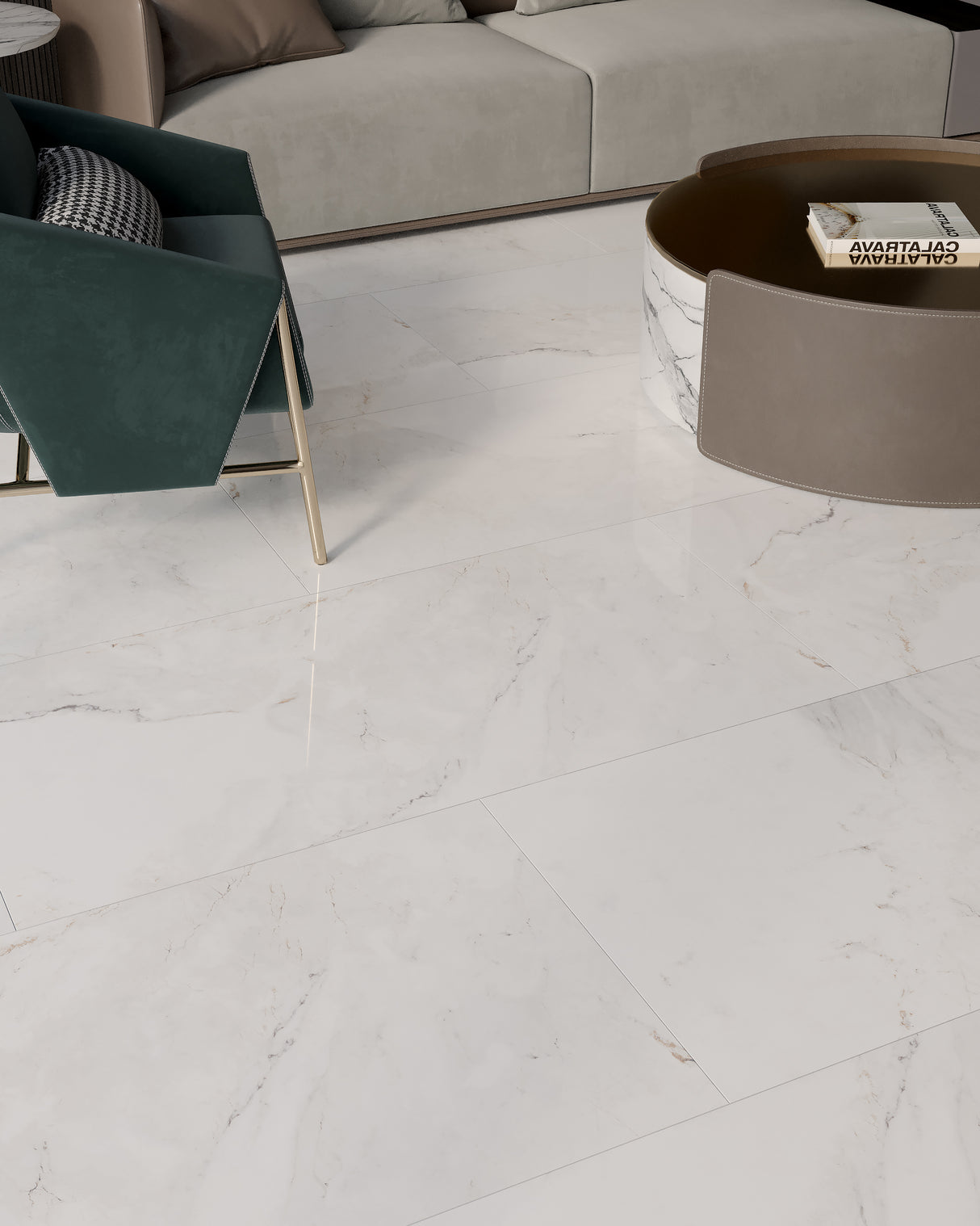 Alpi Hoogglans Marmerlook 60×120 Gerectificeerd Vloertegel & Wandtegel Porselein Tegel