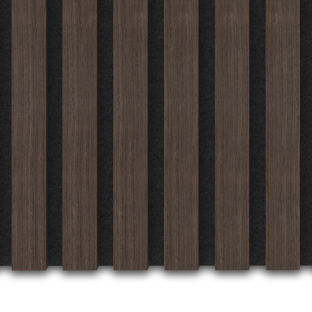 Akoestische panelen 300x60 cm - Eiken Dark Walnoot