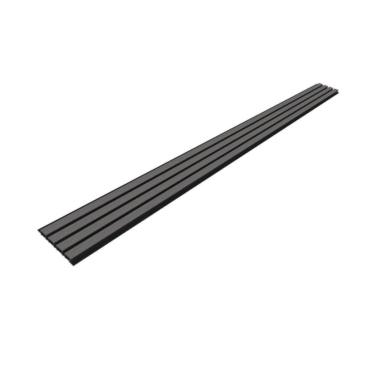 Composiet Gevelbekleding Grijs Lattenwand Wandpanelen 290 x 22 cm | Set van 4 stuks