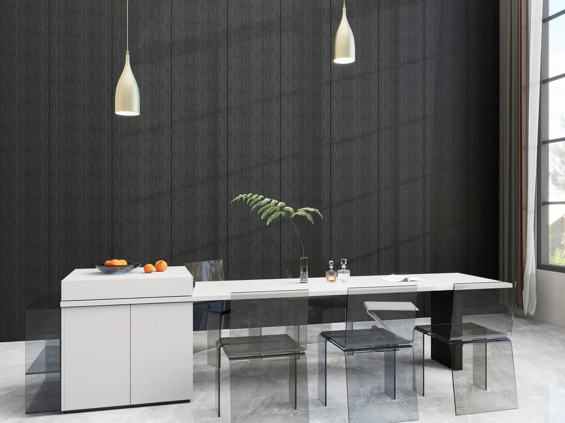 Decopanel Zwart 270x60 Akoestische Wandpaneel