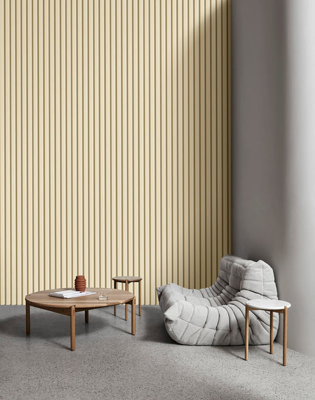 Japandi Beige Wandpaneel + Vilt 280x60