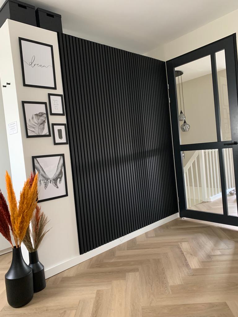 Zwart Deluxe Akoestische Wandpaneel 280x60