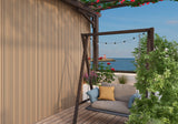 Composiet Gevelbekleding Mokka Lattenwand Wandpanelen 290 x 22 cm | Set van 4 stuks
