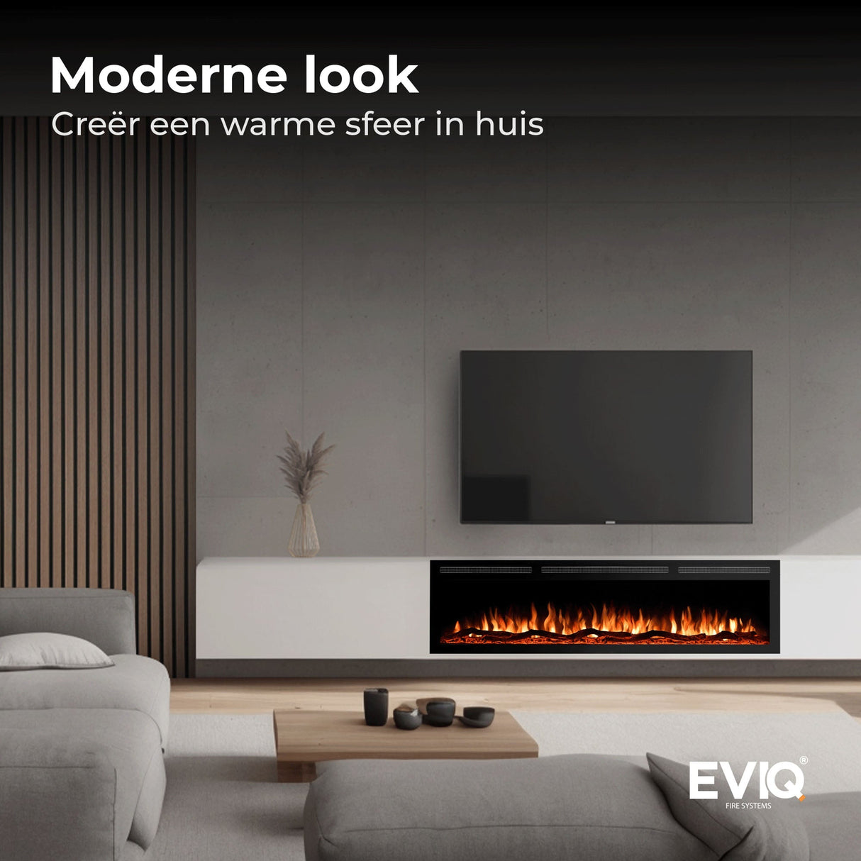 EVIQ Elektrische sfeerhaard Diamond 65″ inch – 165 cm