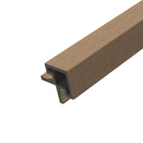Afwerkprofiel Hoekprofiel binnenzijde Buitenpaneel Mokka 290 cm Gevel Tuin 3D Houtnerf