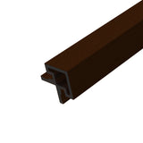 Afwerkprofiel Hoekprofiel binnenzijde Buitenpaneel Dark Walnoot 290 cm Gevel Tuin 3D Houtnerf