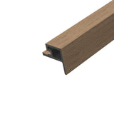 Hoekprofiel Buitenhoek Buitenpaneel Mokka 290 cm Gevel Tuin 3D Houtnerf