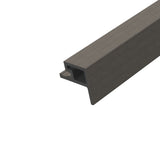 Hoekprofiel Buitenhoek Buitenpaneel Grijs 290 cm Gevel Tuin 3D Houtnerf