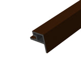 Hoekprofiel Buitenhoek Buitenpaneel Dark Walnoot 290 cm Gevel Tuin 3D Houtnerf