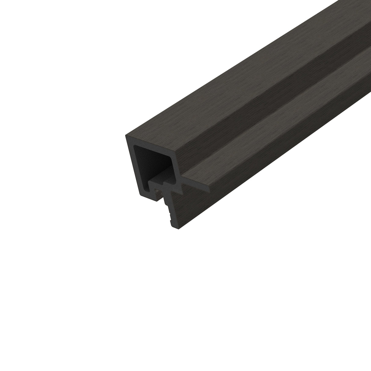 Tussenprofiel T-profiel Buitenpaneel Zwart 290 cm Gevel Tuin 3D Houtnerf