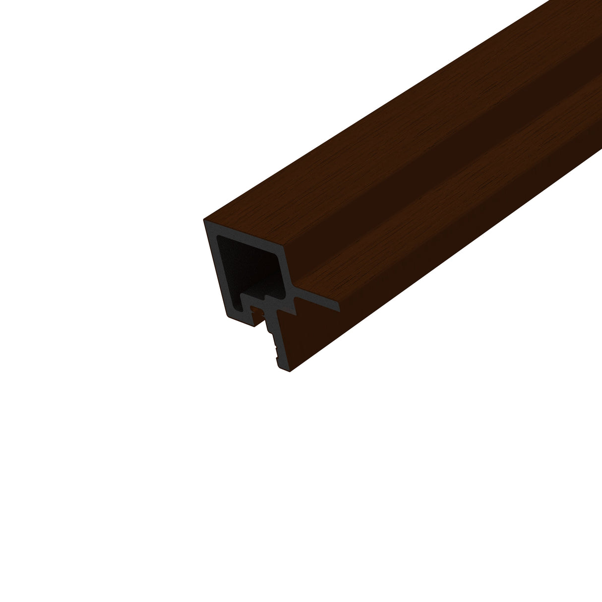 Tussenprofiel T-profiel Buitenpaneel Dark Walnoot 290 cm Gevel Tuin 3D Houtnerf