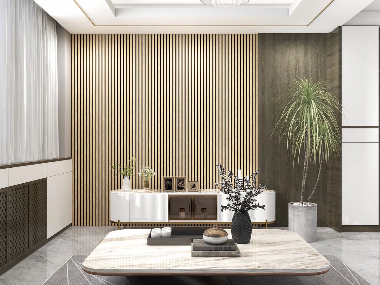 Natural Eiken Akoestische Wandpaneel 270x60