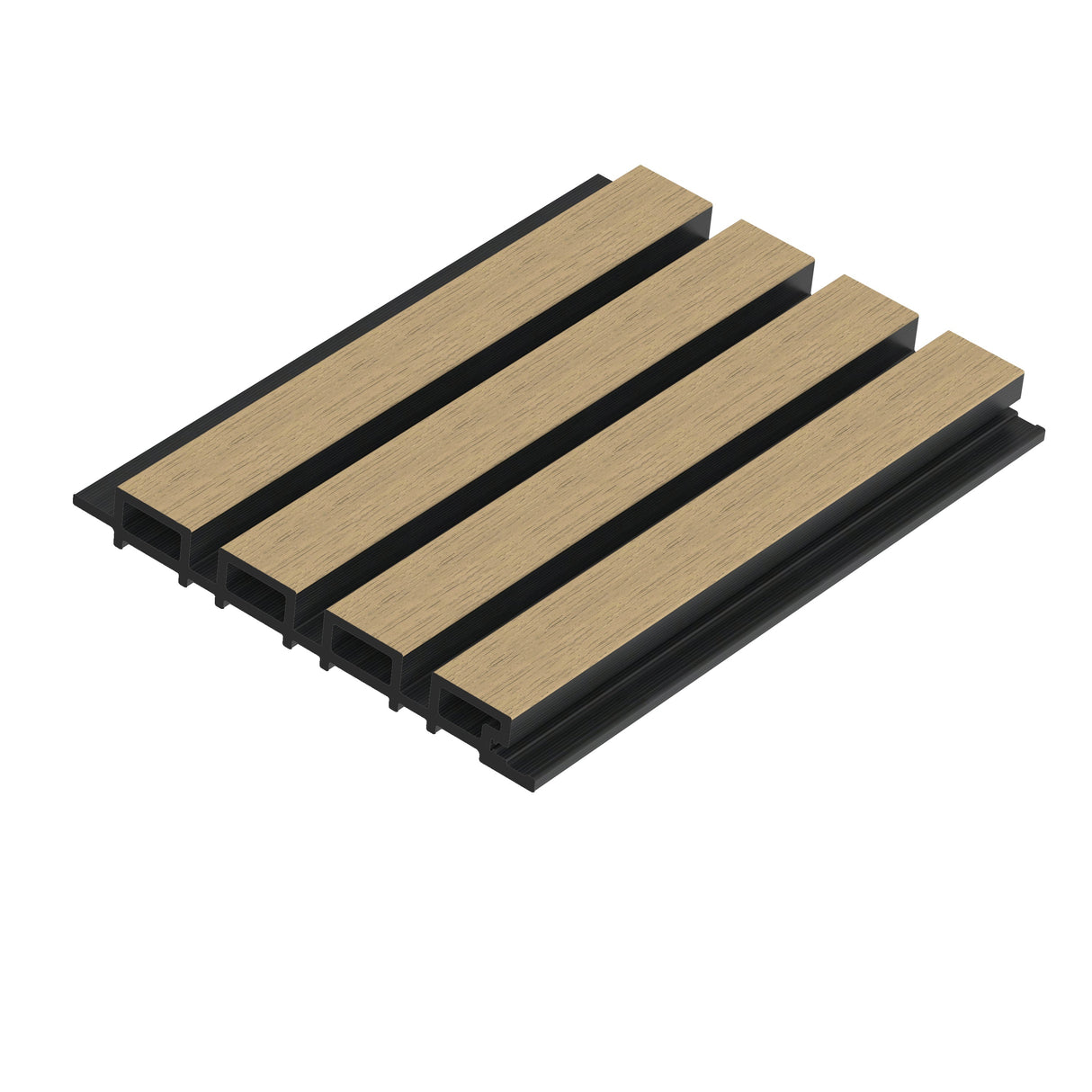 Composiet Gevelbekleding Naturel Proefstaal Lattenwand Wandpanelen