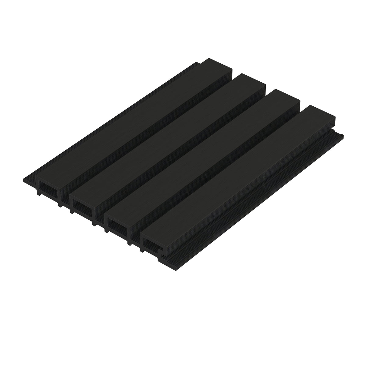 Composiet Gevelbekleding Zwart Proefstaal Lattenwand Wandpanelen
