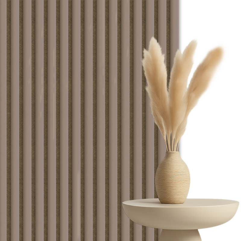 Suède Mokka Akoestische Wandpaneel 280x60 Space Velvet