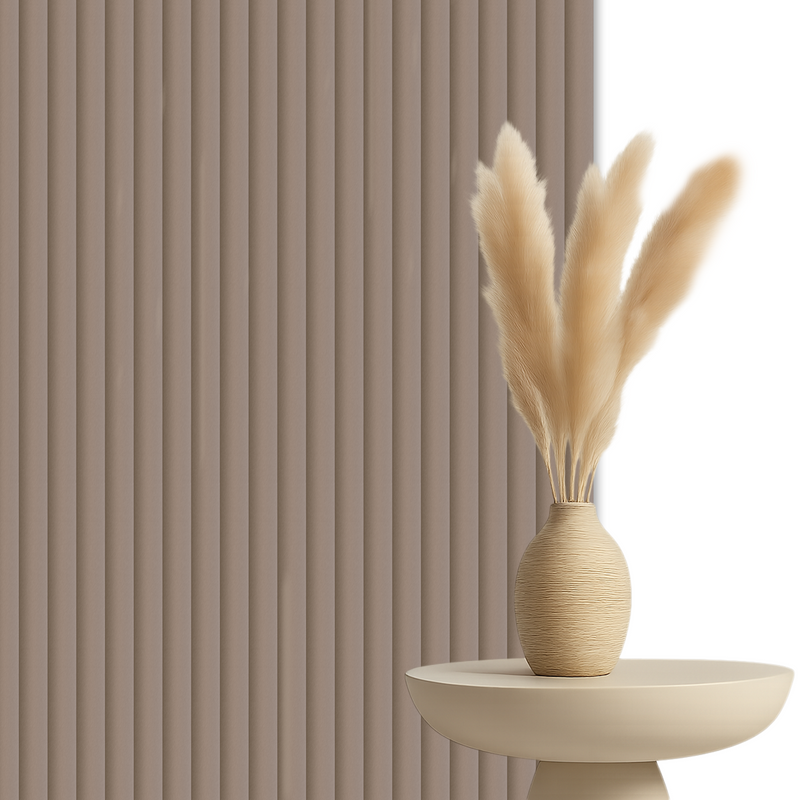 Suède Mokka Akoestische Wandpaneel 280x60 Solid Velvet