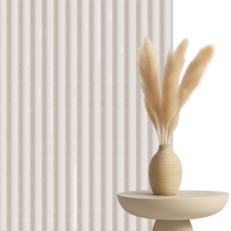 Suède Wit Akoestische Wandpaneel 280x60 Space Velvet