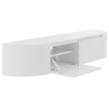 Aura Curved TV-Meubel Wit 180 cm