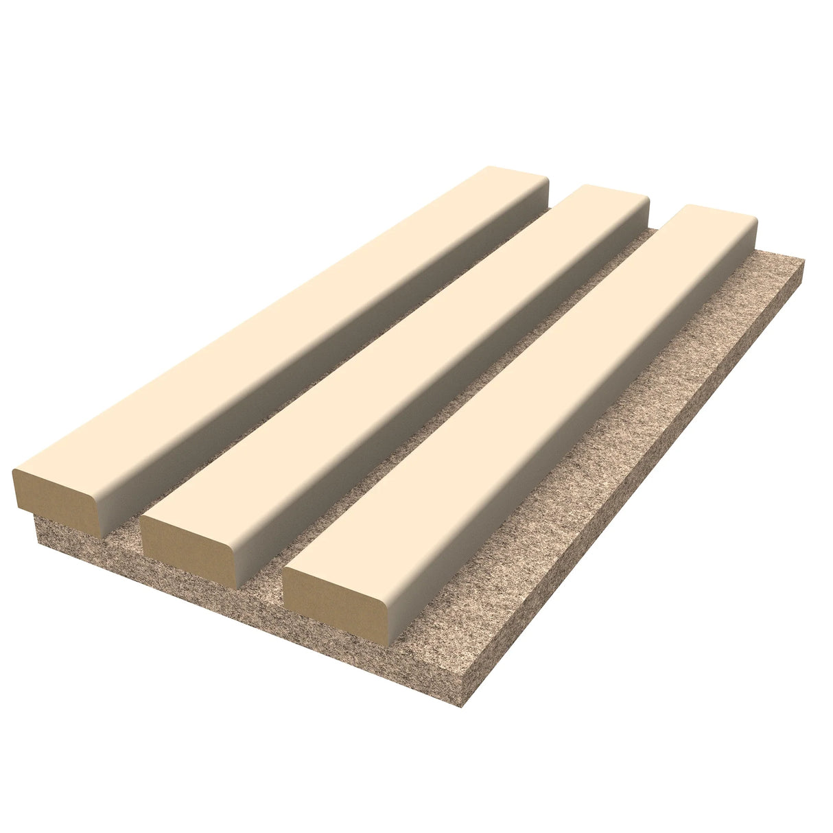 Sanitime Sample Beige on Beige Proefstaal Tester Lattenwand Akoestische wandpanelen