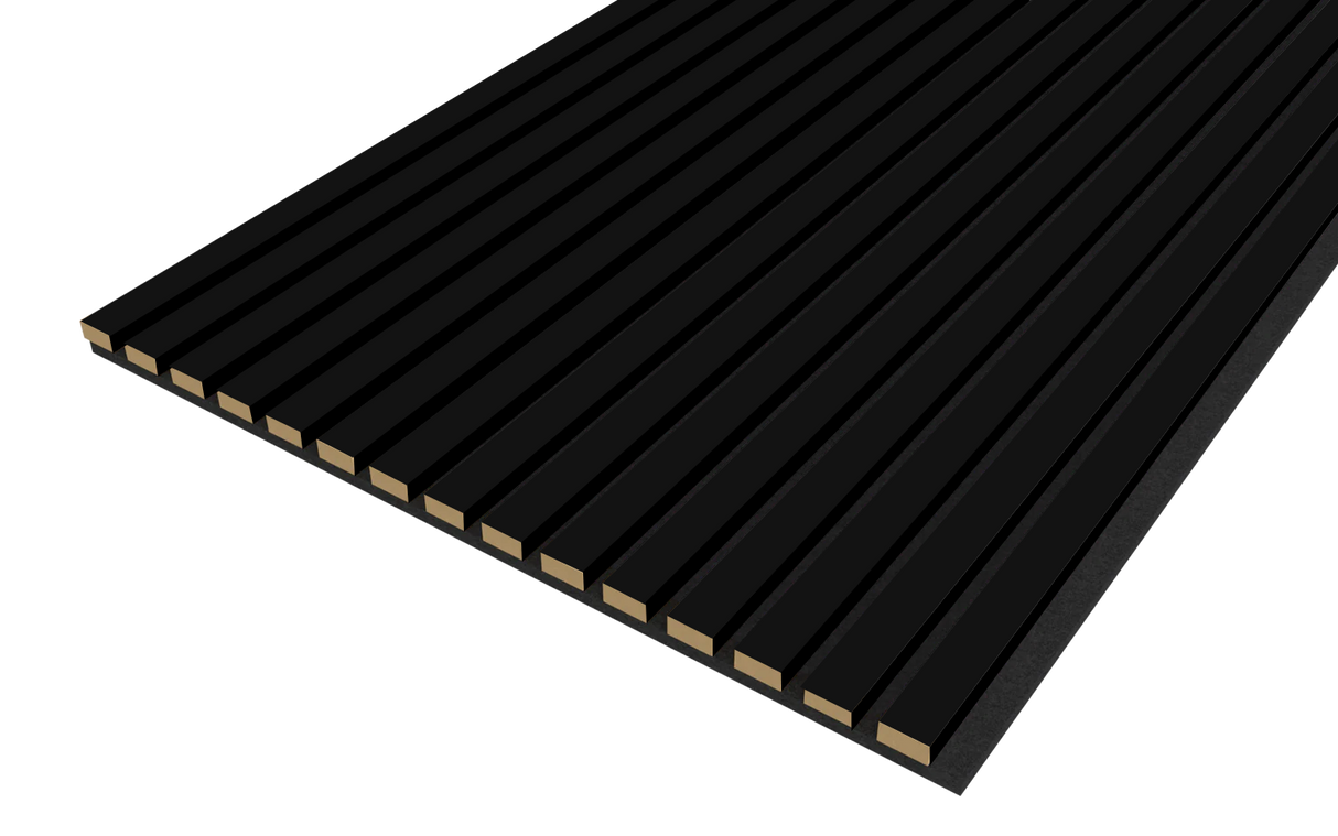 Akoestische panelen 260x60 cm - Black on Black