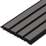 Composiet Gevelbekleding Grijs Lattenwand Wandpanelen 290 x 22 cm | Set van 4 stuks