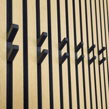 Akupanel Dubbele Haak - Jashaak - Wandhaak - Zwart