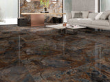Espina Brown Hoogglans Marmerlook 60×120 Gerectificeerd Vloertegel & Wandtegel
