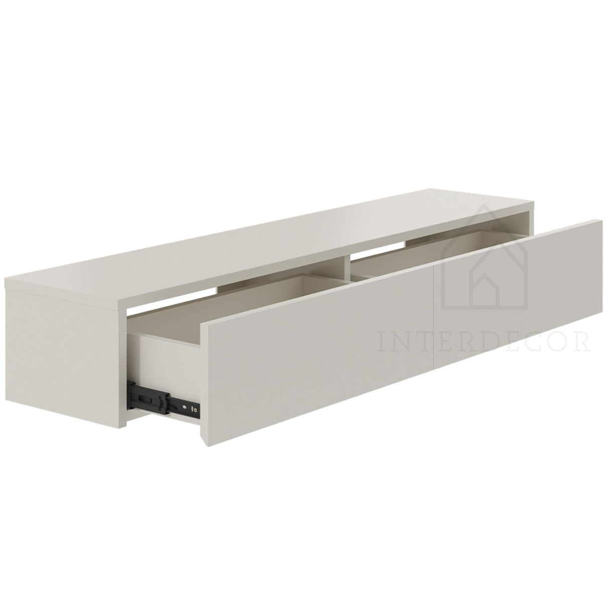 Gangkast zwevend beige 100x26x20 cm