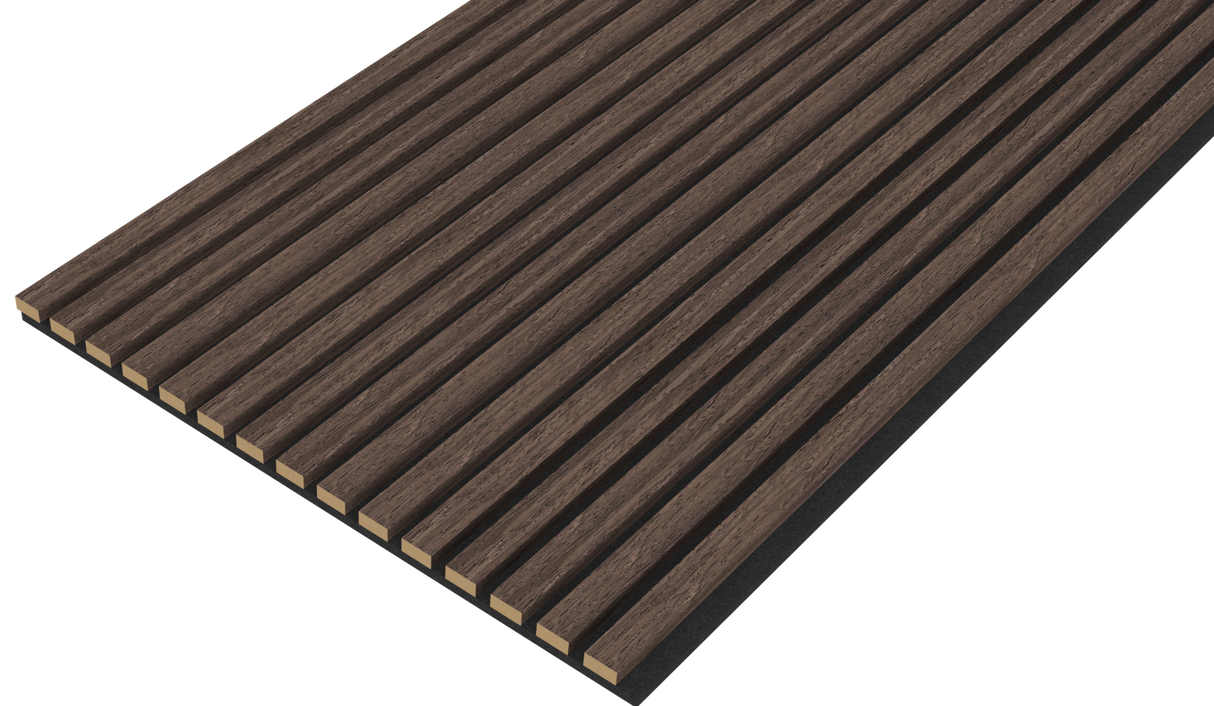 Akoestische panelen 270x60 cm - Eiken Dark Walnoot