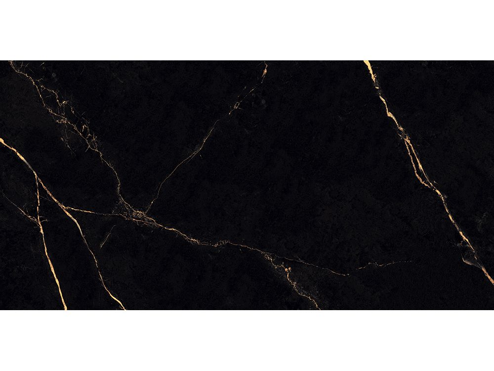 Lave Zwart Hoogglans Goud Marmerlook 60×120 Gerectificeerd Vloertegel & Wandtegel