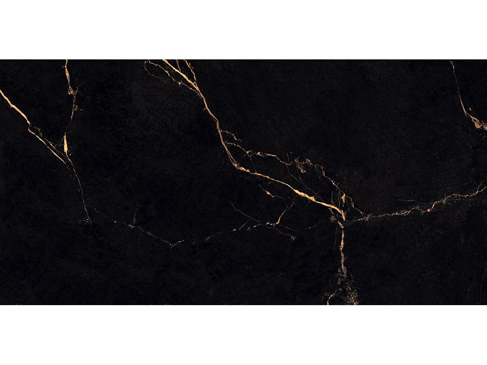 Lave Zwart Hoogglans Goud Marmerlook 60×120 Gerectificeerd Vloertegel & Wandtegel