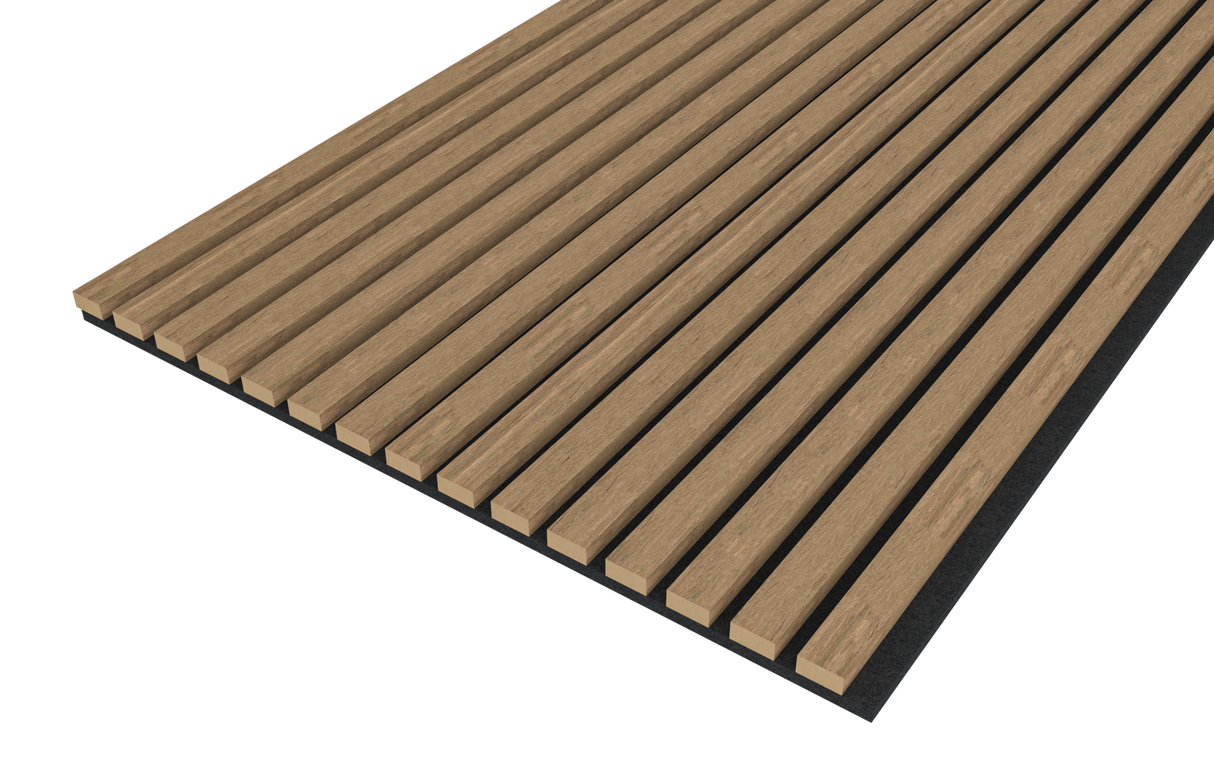 Akoestische panelen 300x60 cm - Eiken Mokka