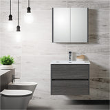 Badmeubelset Leeds 60cm Grijs