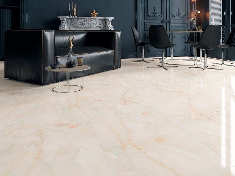 Sun Onyx Sand Hoogglans Marmerlook 60x120 Gerectificeerd Vloertegel & Wandtegel