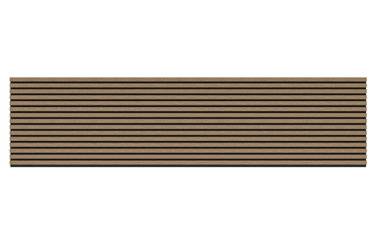 Akoestische panelen 260x60 cm - Eiken Mokka