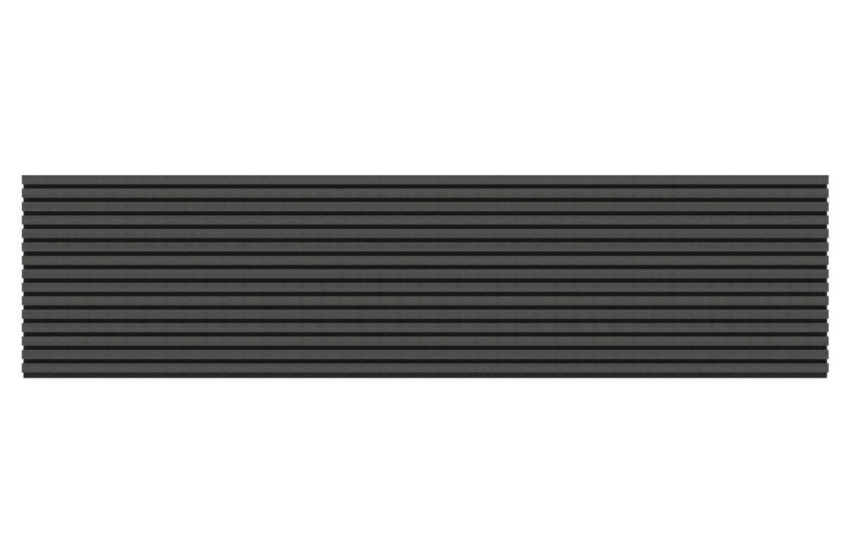 Akoestische panelen 270x60 cm - Eiken Zwart