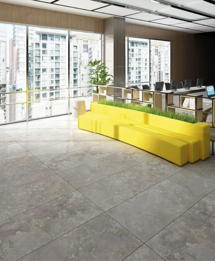 Travertino Grijs Mat Marmerlook 60x120